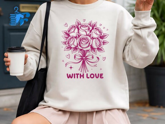 Download With Love Rose Bouquet Illustration - Rose bouquet illustration Collection