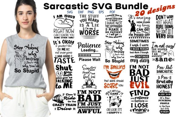 Download Sarcastic Sassy Funny Quotes SVG Bundle - Funny quotes svg Collection